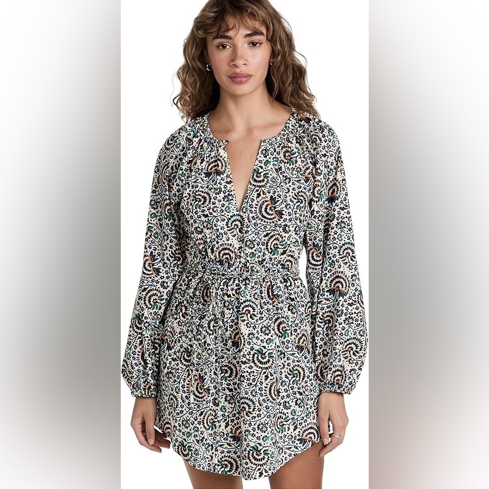 NWOT A.L.C. Floral Long Sleeve Mini Dress size 2